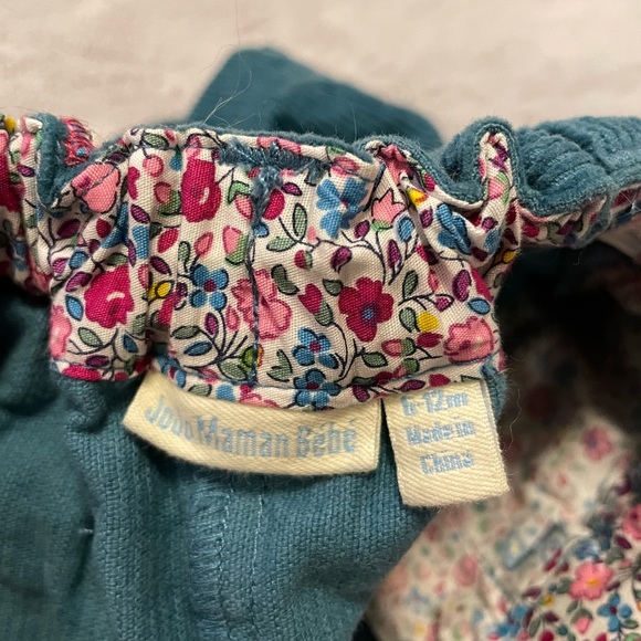 JoJo Maman Bébé blue corduroy skirt 6-12m - Picture 2 of 3